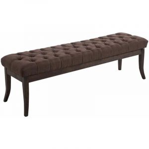 CLP Banc Ramses tissu antique sombre marron 150 cm