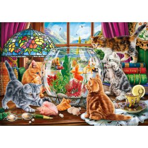 Sunsout Puzzle Pièces XXL - Chatons et Aquarium