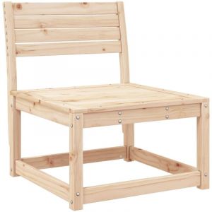 VidaXL Canapé de jardin bois de pin massif Brun