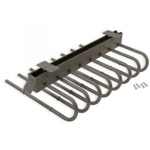 Emuca Porte-pantalons extractible - Droite - Acier et Plastique - Titane
