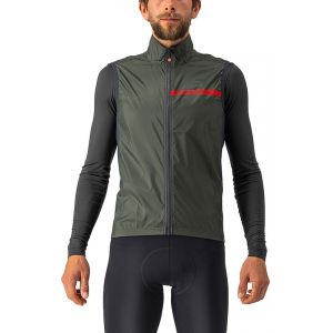 Castelli Squadra Stretch Gilet Homme, olive/gris 3XL Gilets