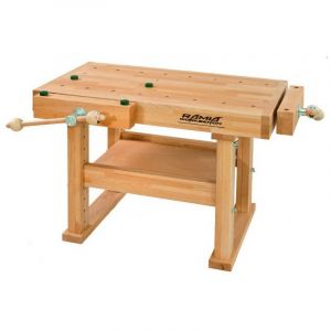 Etabli de bois Junior (h&ecirc;tre stratifi&eacute; haute qualit&eacute;) 1000x630x620-770 mm KID's 1000 Ramia