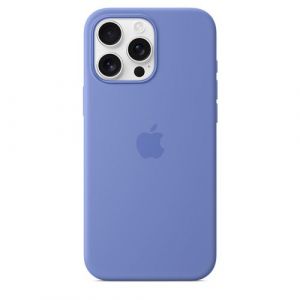 Apple Coque en silicone avec MagSafe pour iPhone 16 Pro Max - Bleu Pervanche