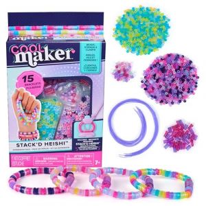 Spin Master Cool Maker - Recharges Atelier À Bracelets Heishi - Extension Pour Machine Kit Bracelet Amitié 1 300 Perles - Utilisation Simple - Tendance Fun Facile - Loisir Créatif Enfant - Jouet Enfant 7 Ans Et +