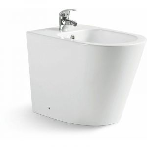 Image de Kiamami Valentina BIDET À POSER EN CÉRAMIQUE AFFLEURANT RIMLESS - BLUES