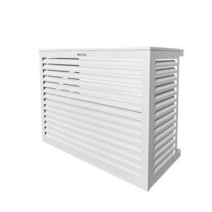 Decoclim Habillage groupe extérieur cache-clim Aluminium Blanc Taille M