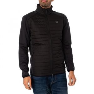 Jack & Jones Collier matelassé Jjemulti Noos Veste Courte-pointée, Noir/détails : Manches doublées, XL Homme