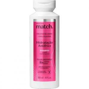 O Boticário Match Shampoo Hidratação Antifrizz 300ml