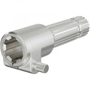 wiltec Manchon de Prise de force Cardan - Longueur 160 mm - Raccord logement 1 3/8' 6D - Raccord sortie 1 3/8' 21D - ø 36 mm/34,87 mm - Arbre