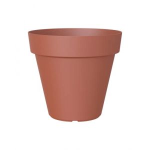 Artevasi Capri Pot, Rond Pot en Plastique, 50cm, Couleur: Terre Cuite