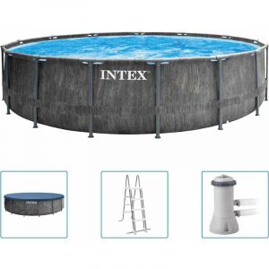 Intex Ensemble de piscine Greywood Prism Frame Premium 457x122 cm