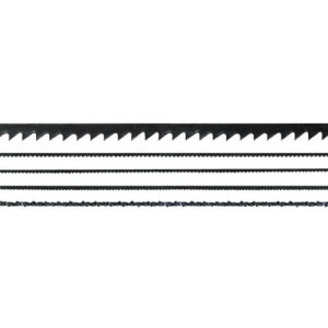 Maxicraft 89642 Jeu de 12 lames de scie torsadées 130 mm pour bois et plastiques Argent