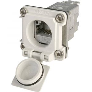 Image de Teleg&auml;rtner Bride IP67 STX V6 J00020A0481 embase femelle de chassis P&ocirc;le: 8P8C J00020A0481 gris clair 1 pc(s)