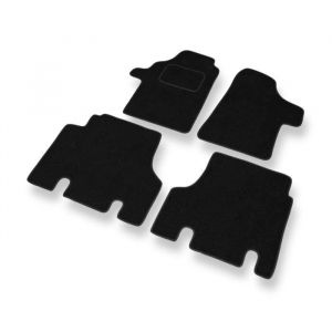 Mossa Tapis de Sol - Set de 4 Tapis de Pieds - Noir - Velours Tapis Automobiles - 5902538787956