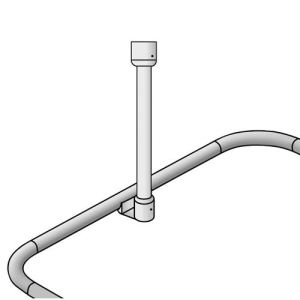 Wenko Support pour barre de douche (25 mm)