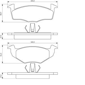 Bosch BP172 - 4 Plaquettes de frein Avant