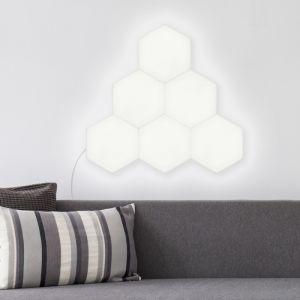 Image de Ledkia France Panneau LED Hexagonal 9x9cm 3.5W Base Principale Blanc Neutre 4000k-4500K