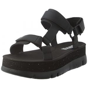 Image de Camper K201037 Oruga Up, Sandales compensées. Femme, Noir, 39 EU