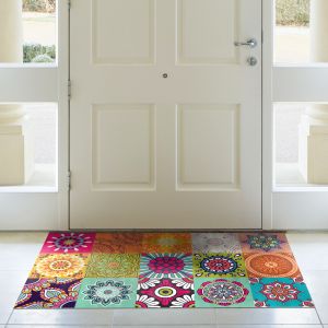 Tapis vinyle carrelages Azteka - 60 x 100 cm