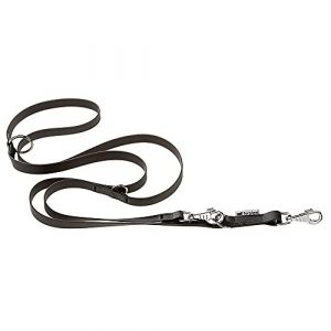 Ferplast Laisse de Dressage pour Chiens EVOLUTION GA16/200 Hypoallergénique, Lavable, Poignée rembourrée, Noir Noir