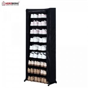 Rzberg Hg 8076: Petit Organisateur De Porte chaussures &Agrave; 9 Niveaux Noire