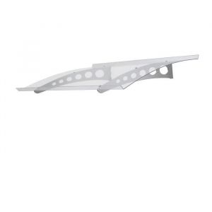 Auvent de Porte d'Entrée Marquise en PVC Canopée 125 x 90 cm