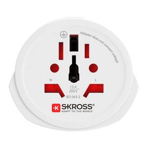 Skross Adaptateur de voyage Monde vers Europe