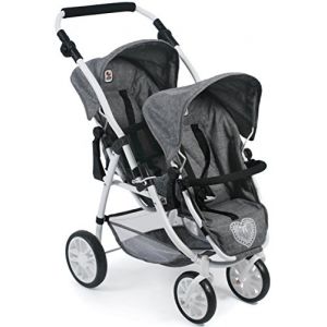 Bayer Chic 2000 2000 689 76 Le buggy Tandem Vario pour poupées - Coloris 76