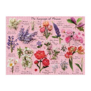 Galison Puzzle 1000 pièces : Langue des Fleurs