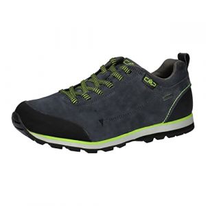CMP Homme Elettra Low Hiking Shoe WP Chaussures de Marche, Titanio Limegreen, 47 EU