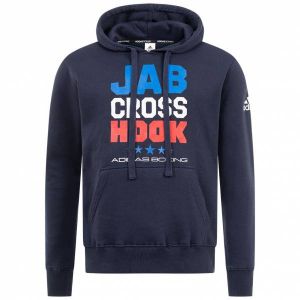 Adidas Boxing WBC Hommes Sweat &agrave; capuche marine CLHDJCH109