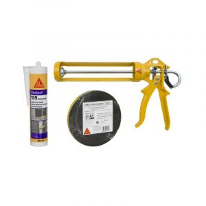 Sika Kit pose fen&ecirc;tre Mousse polyur&eacute;thanne - Mastic silicone 300ml - Pistolet manuel pour cartouche