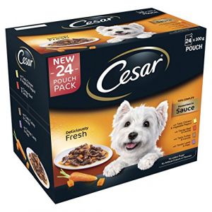 César Sachets fraîcheur en sauce pour chien - 24 x 100 g