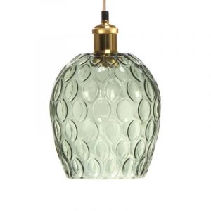 Lampe Suspension Déco "Corona" 27cm Vert Prix
