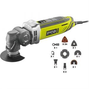 Ryobi Outil multifonctions RMT300SA 300W Livr&eacute; en sac de transport avec accessoires
