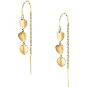 Morellato Boucles d'oreilles pour femme en Acier en forme de c&oelig;ur - 0.003 g - taille : &Oslash;1.3CM - SAWW06