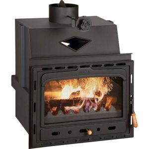 Insert de cheminée PRITY C 15,8 kW A+ Ø200 mm porte en fonte compact