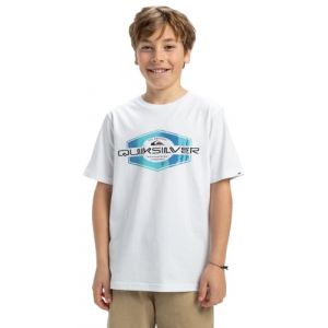 Quiksilver Ev Locked Up - T-shirt à manches courtes pour Garçon 8-16 Blanc - Taille 8