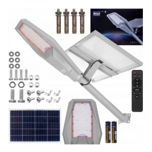 LAMPADAIRE SOLAIRE À LED 2000W 50Ah LAMPADAIRE DE JARDIN EXTÉRIEUR
