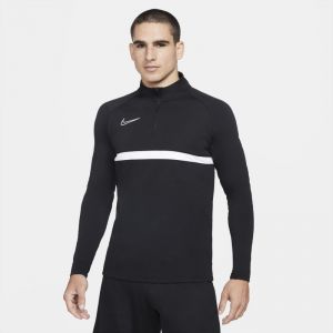 Nike Football - Academy drill - Top à col zippé - Noir et blanc