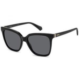 Polaroid Femme PLD 4155/S/X 807/M9 Lunettes de soleil Plastique Noir Gris Carré Polarisé