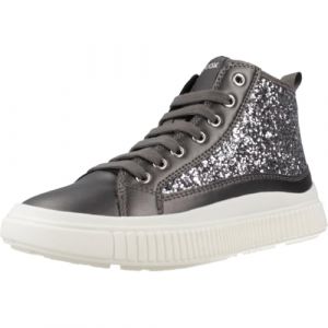 Baskets montantes enfant Geox J LAQUINNY GIRL Argenté - Taille 28,29,30,31,32,33