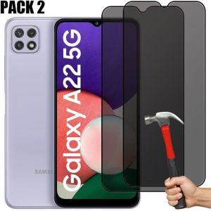 [2 pièces] Verre Trempé Anti-espion pour Samsung Galaxy A22 5G - E.F.Connection