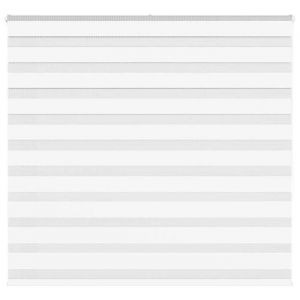 VidaXL Store zèbre blanc 165x150 cm largeur du tissu 160,9cm polyester, store à enrouleur zébré, store zébré pour fenêtre, 4014768