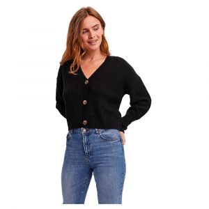 Vero Moda Cardigan Noos Vmlea LS à col en V, Noir, XL Femme