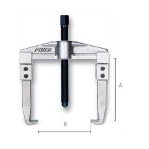 PIHER Extracteur d'engrenage 2 griffes r&eacute;versibles L. 100 mm - 72010