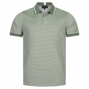 Ted Baker Ellerby Stripe Hommes Polo 259373-VERT MOYEN