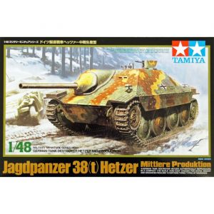 Tamiya Maquette militaire - Hetzer Modèle de production intermédiaire- 1/48 -