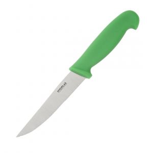 Hygiplas Couteau à légumes denté vert 100mm