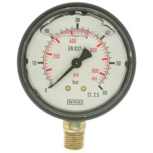 Universel Manomètre à la glycérine 0/60bar, Ø: 1/4-